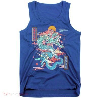 Retro Japanese Dragon Tokyo Japan Tank Top