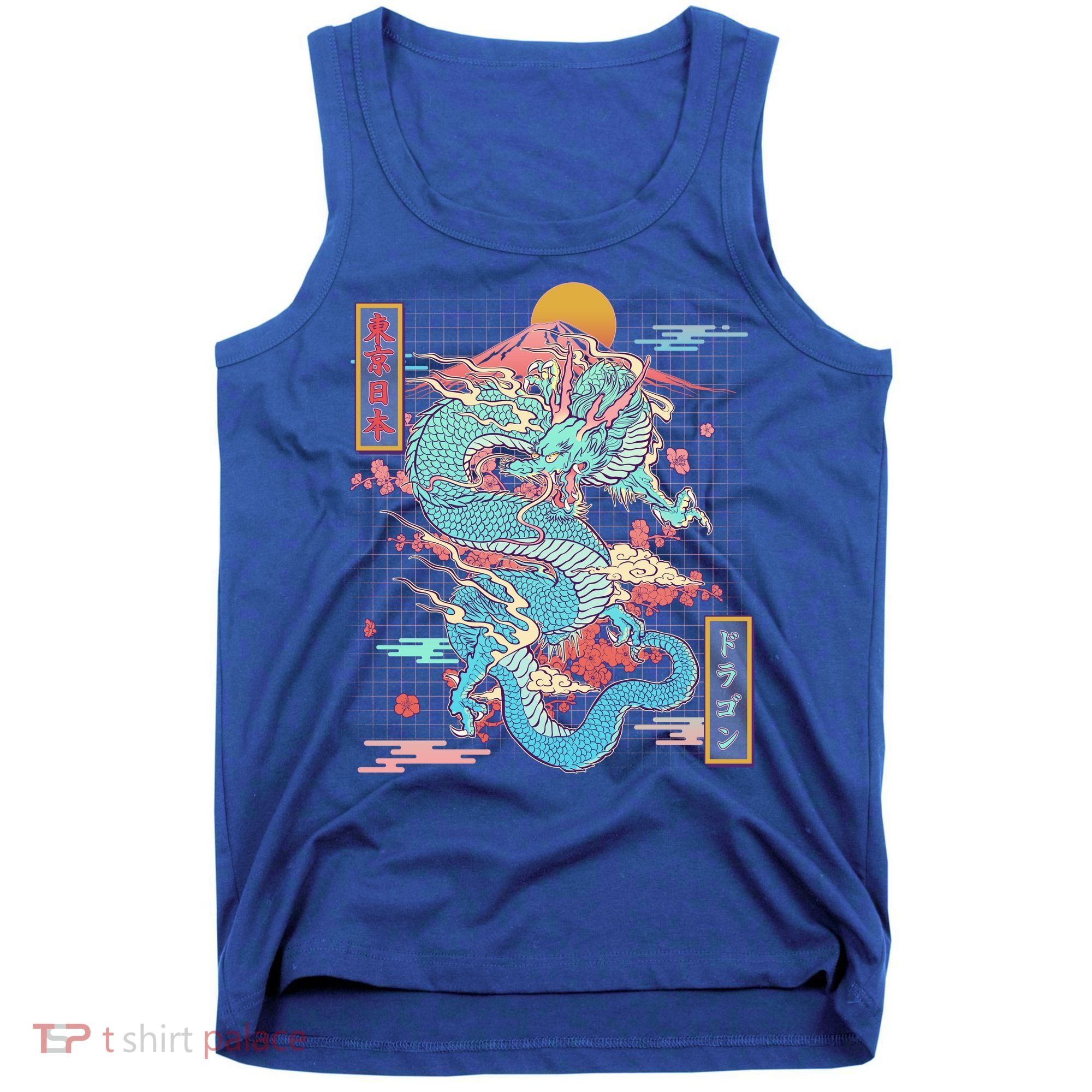 Retro Japanese Dragon Tokyo Japan Tank Top
