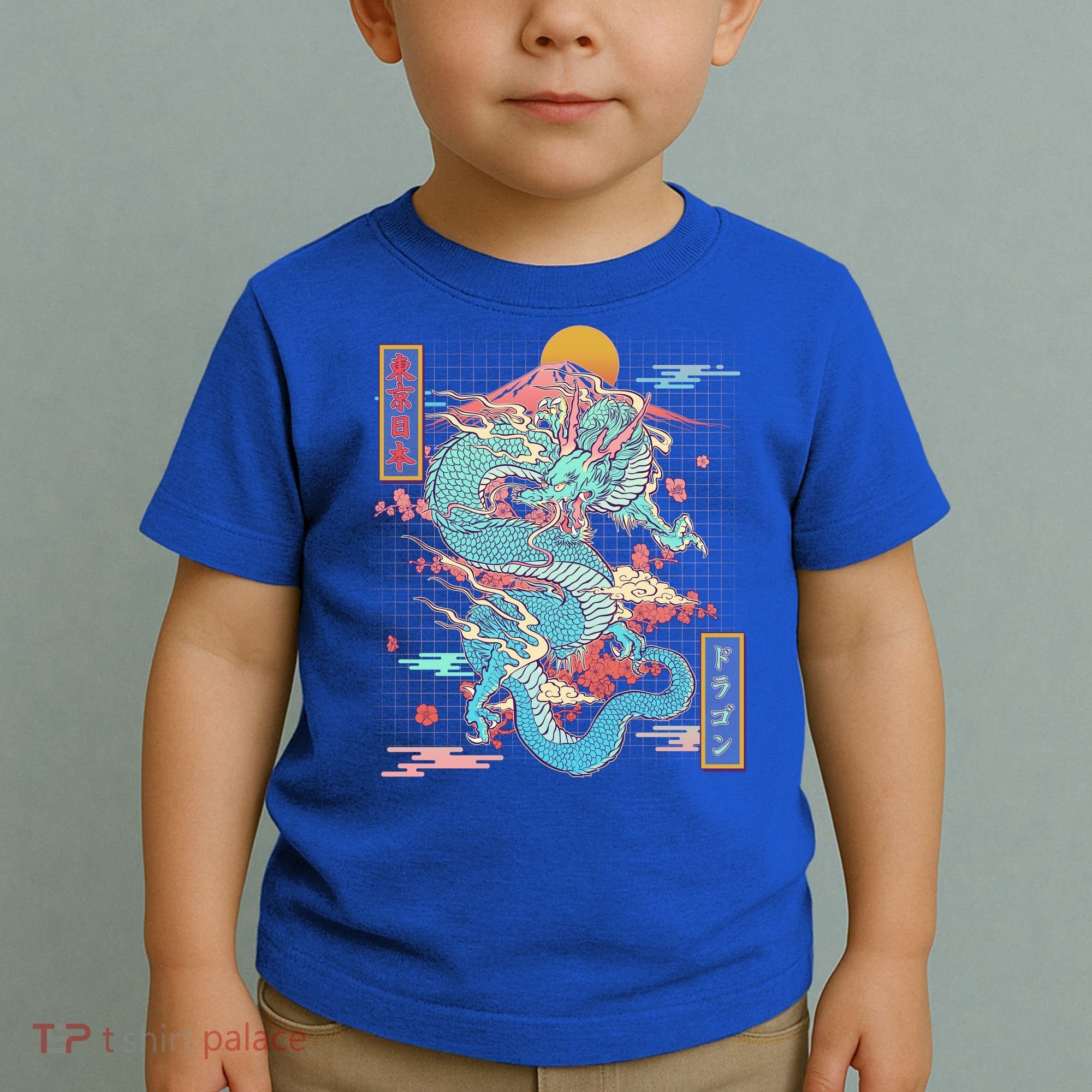 Retro Japanese Dragon Tokyo Japan Toddler T-Shirt
