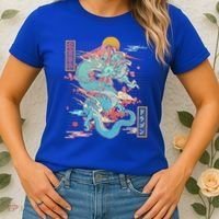 Retro Japanese Dragon Tokyo Japan Women's T-Shirt thumb 2