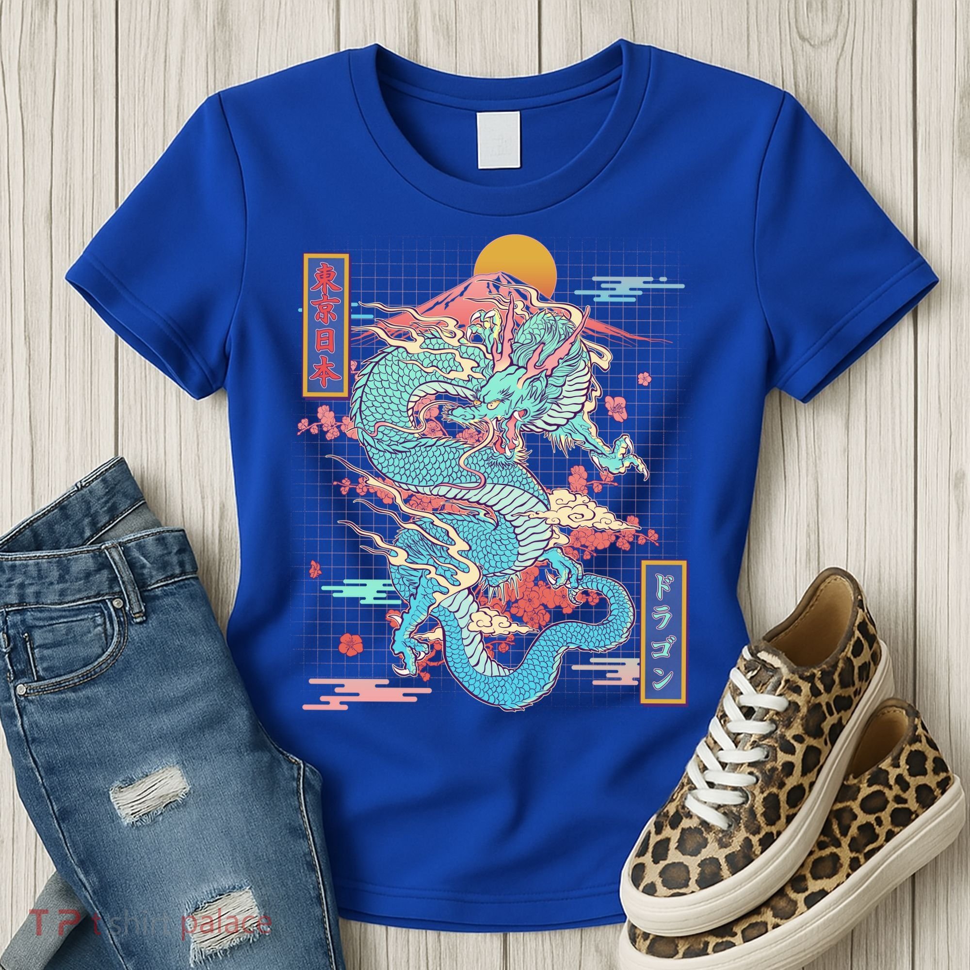 Retro Japanese Dragon Tokyo Japan Women's T-Shirt