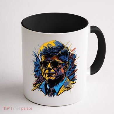Retro John F Kennedy Pop Coffee Mug back