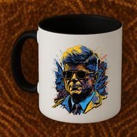 Retro John F Kennedy Pop Coffee Mug thumb 2
