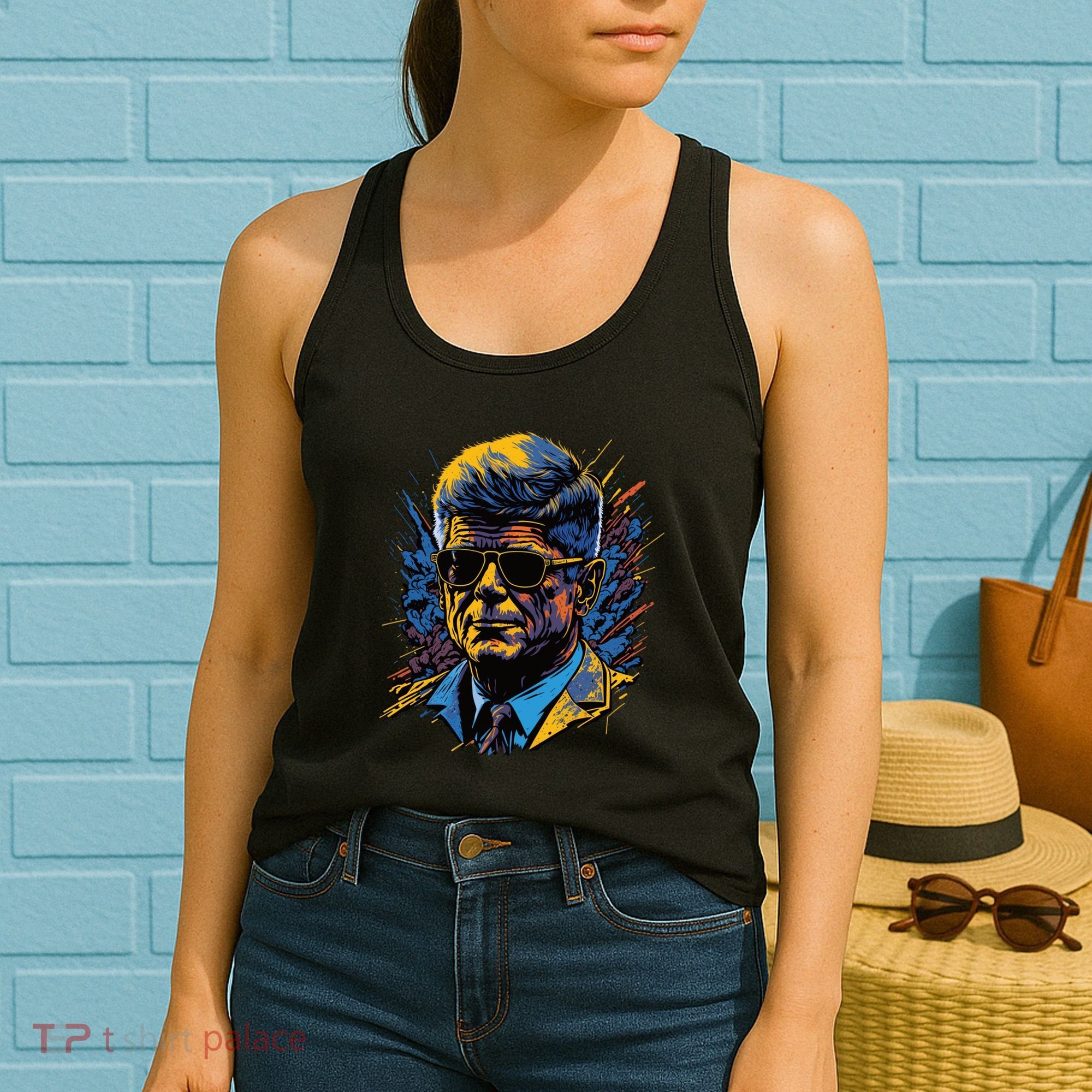 Retro John F Kennedy Pop Women's Tank Top