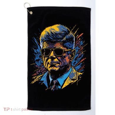 Retro John F Kennedy Pop Golf Towel
