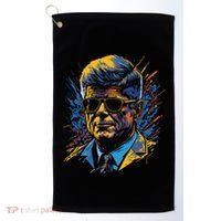 Retro John F Kennedy Pop Golf Towel thumb 0