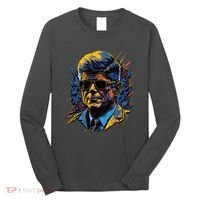 Retro John F Kennedy Pop Long Sleeve Shirt thumb 0