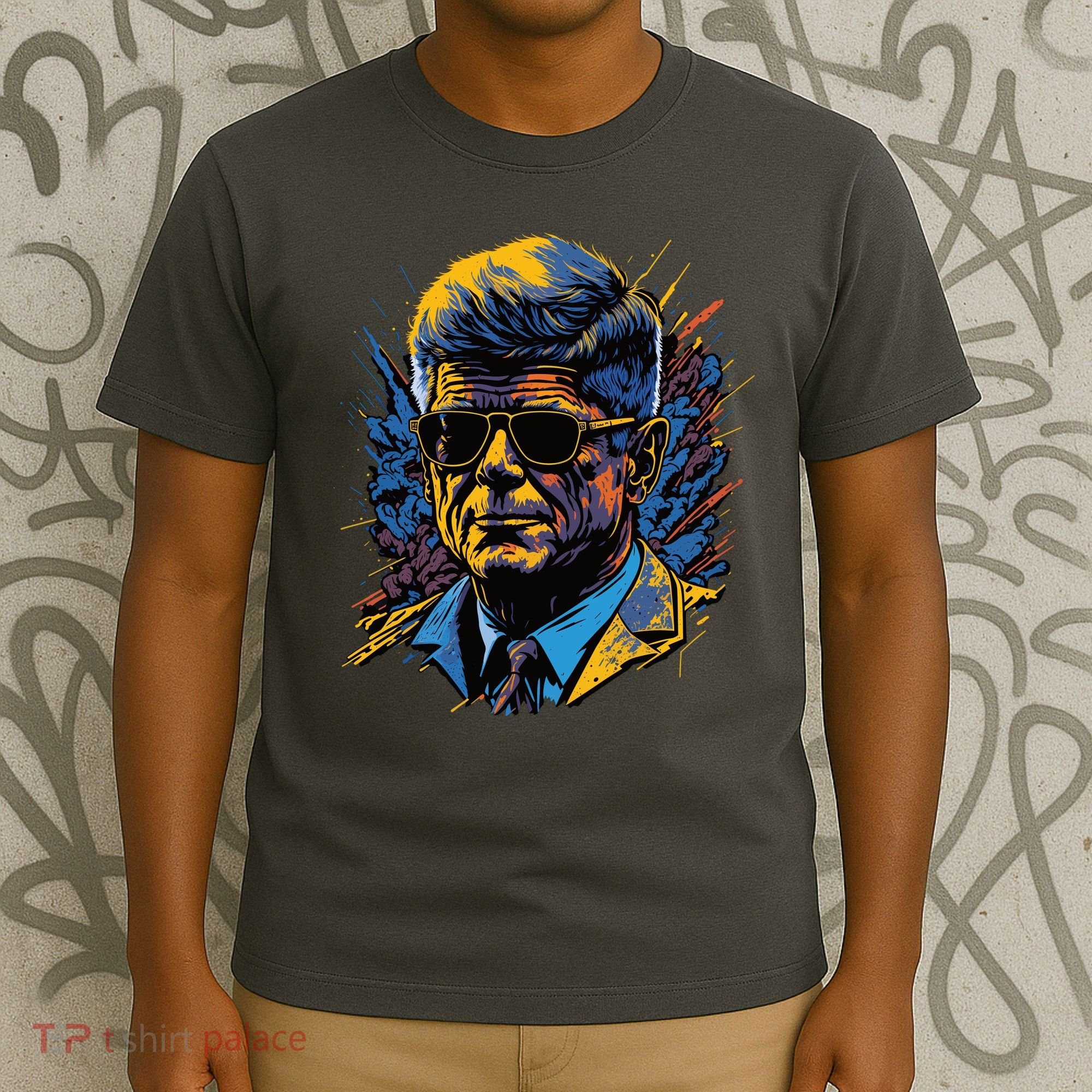 Retro John F Kennedy Pop T-Shirt