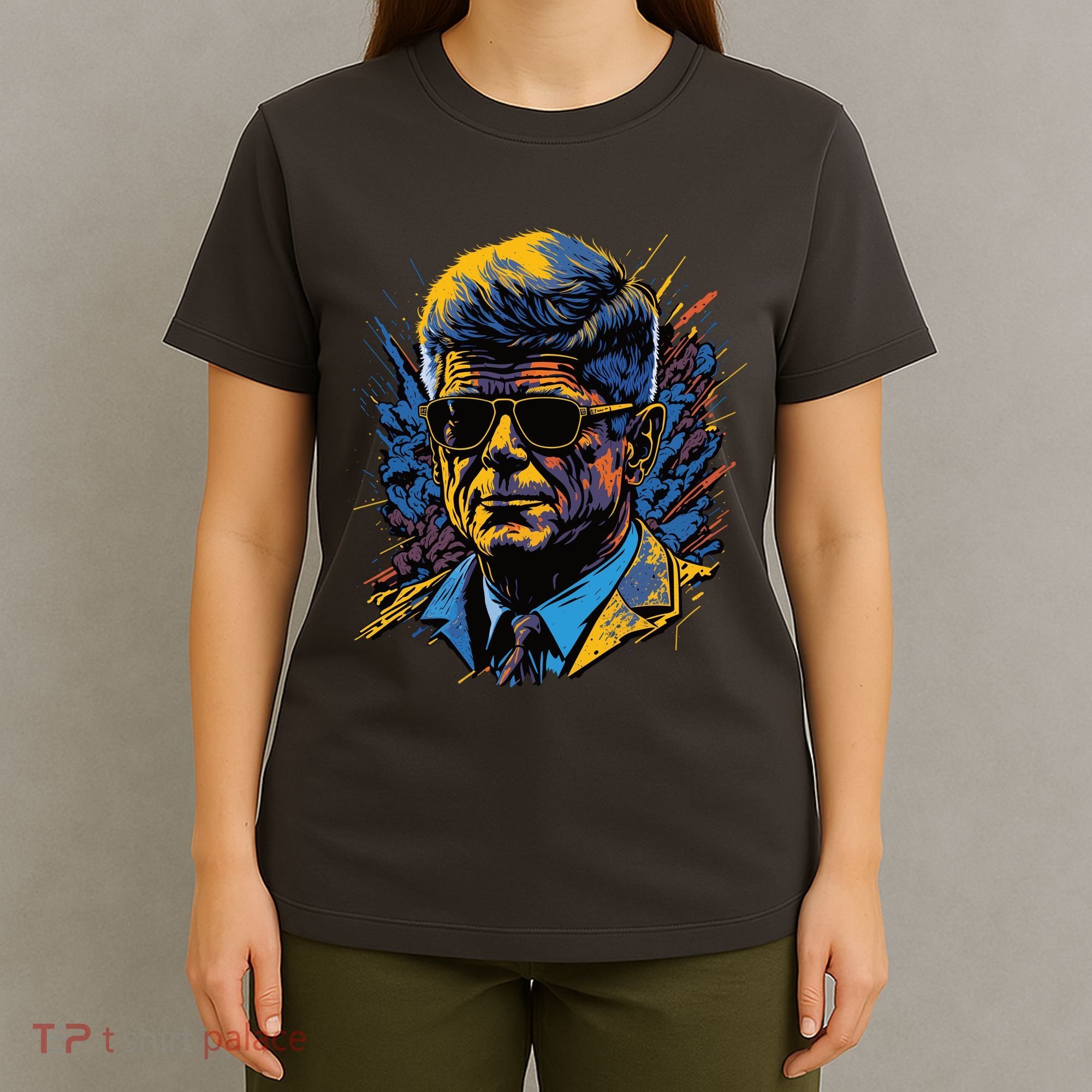 Retro John F Kennedy Pop T-Shirt
