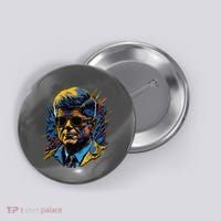 Retro John F Kennedy Pop Button thumb 0