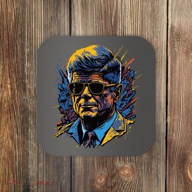 Retro John F Kennedy Pop Coaster