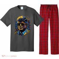 Retro John F Kennedy Pop Pajama Set thumb 0
