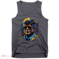 Retro John F Kennedy Pop Tank Top thumb 0