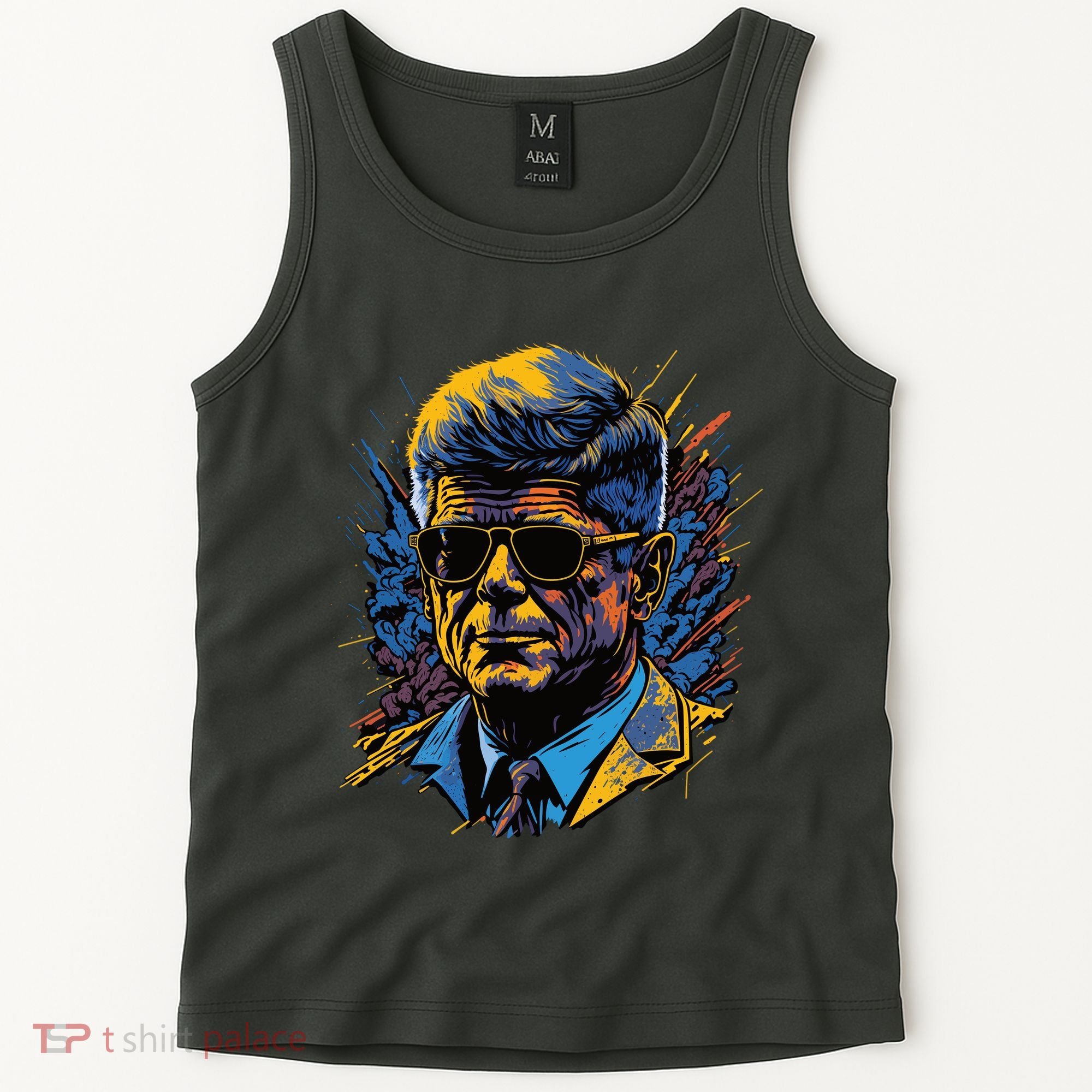 Retro John F Kennedy Pop Tank Top