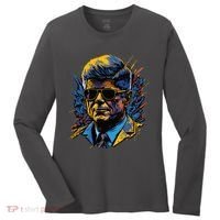 Retro John F Kennedy Pop Women's Long Sleeve Shirt thumb 0
