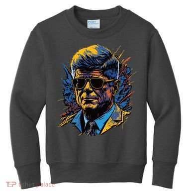 Retro John F Kennedy Pop Kids Sweatshirt