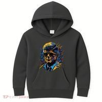 Retro John F Kennedy Pop Kids Hoodie thumb 0