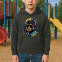 Retro John F Kennedy Pop Kids Hoodie thumb 2