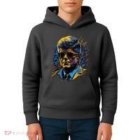 Retro John F Kennedy Pop Kids Hoodie thumb 4