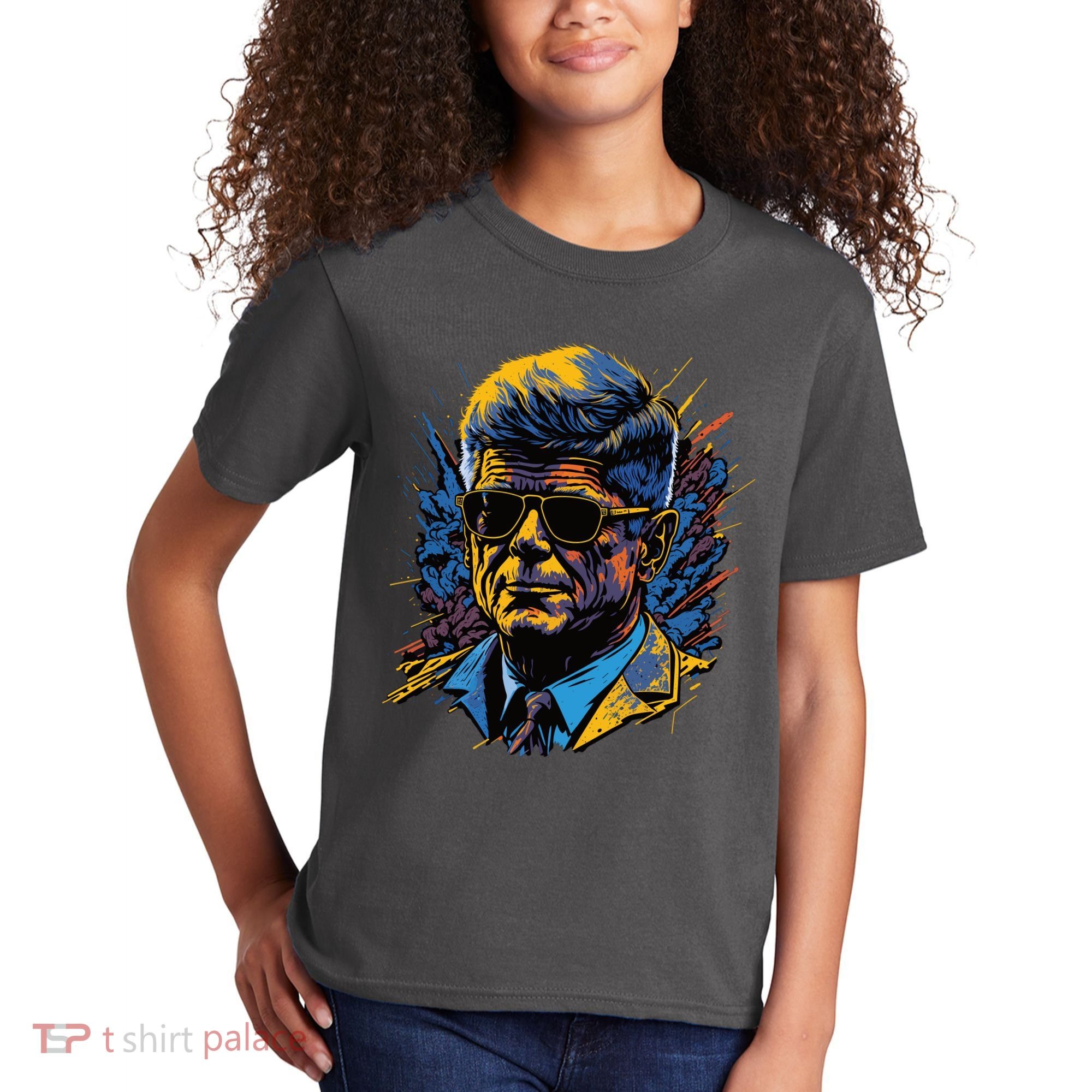 Retro John F Kennedy Pop Kids T-Shirt