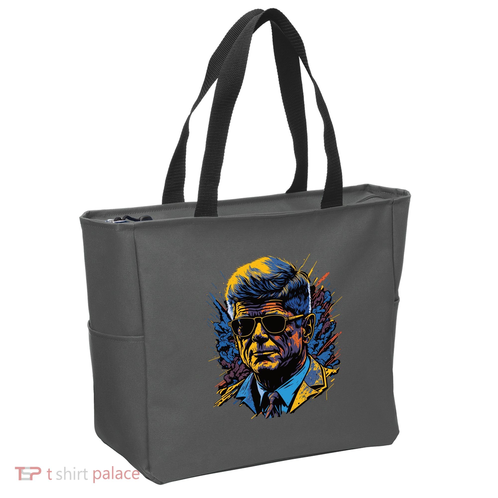 Retro John F Kennedy Pop Tote Bag