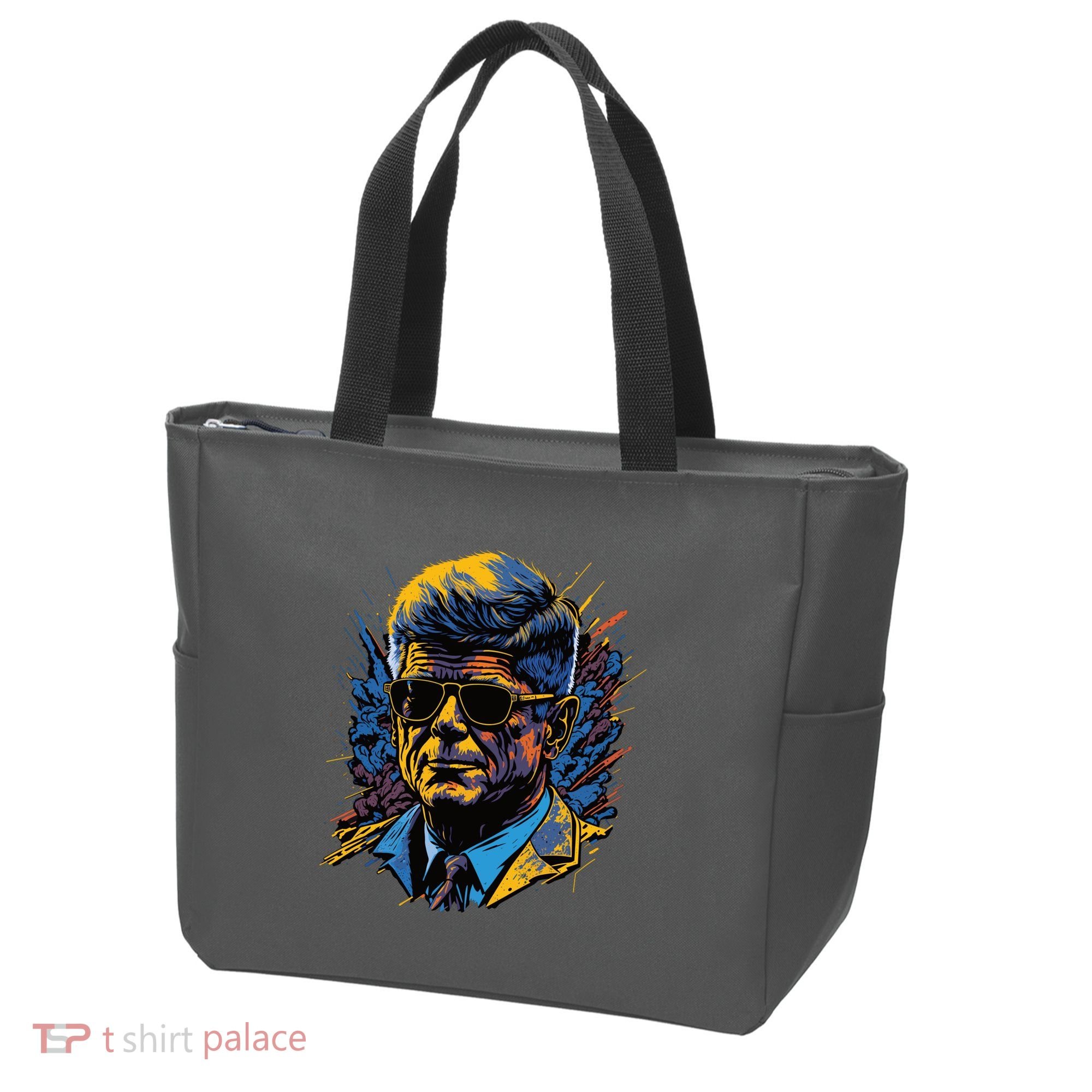 Retro John F Kennedy Pop Tote Bag