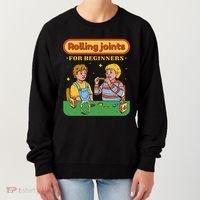 Rolling Joints For Beginners Funny Retro Women's Sweatshirt thumb 0