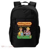 Rolling Joints For Beginners Funny Retro Backpack thumb 0