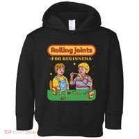 Rolling Joints For Beginners Funny Retro Toddler Hoodie thumb 0