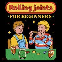 Rolling Joints For Beginners Funny Retro Tote Bag thumb 4