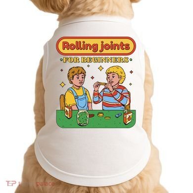 Rolling Joints For Beginners Funny Retro Doggie Tank