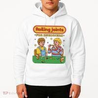 Rolling Joints For Beginners Funny Retro Hoodie thumb 2