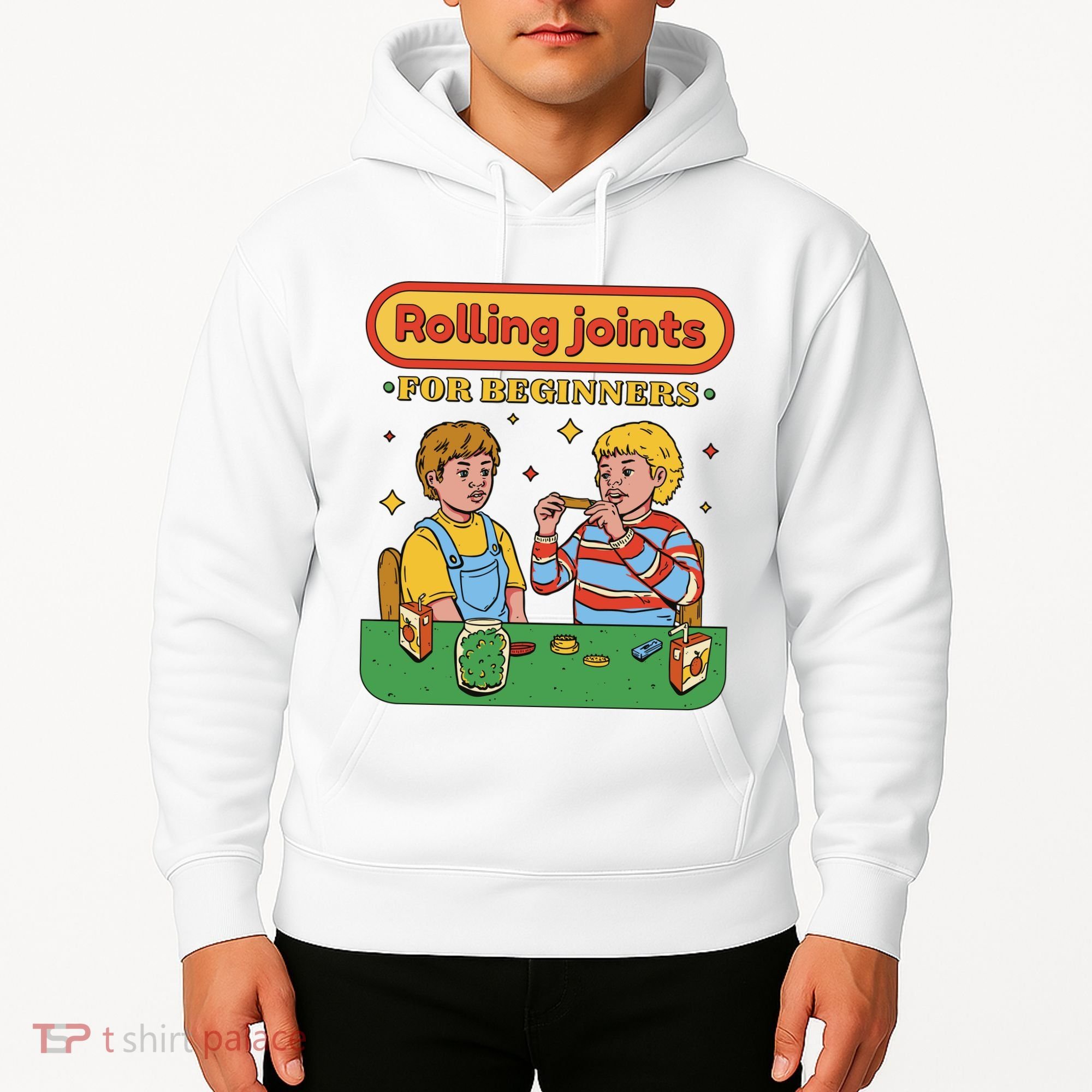 Rolling Joints For Beginners Funny Retro Hoodie