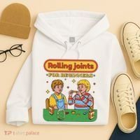 Rolling Joints For Beginners Funny Retro Hoodie thumb 4