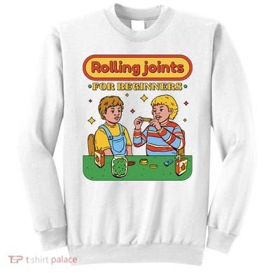 Rolling Joints For Beginners Funny Retro Sweatshirt