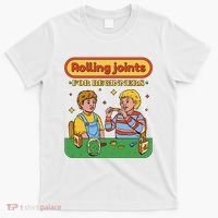 Rolling Joints For Beginners Funny Retro T-Shirt thumb 0