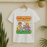 Rolling Joints For Beginners Funny Retro T-Shirt thumb 2