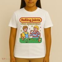 Rolling Joints For Beginners Funny Retro T-Shirt thumb 4