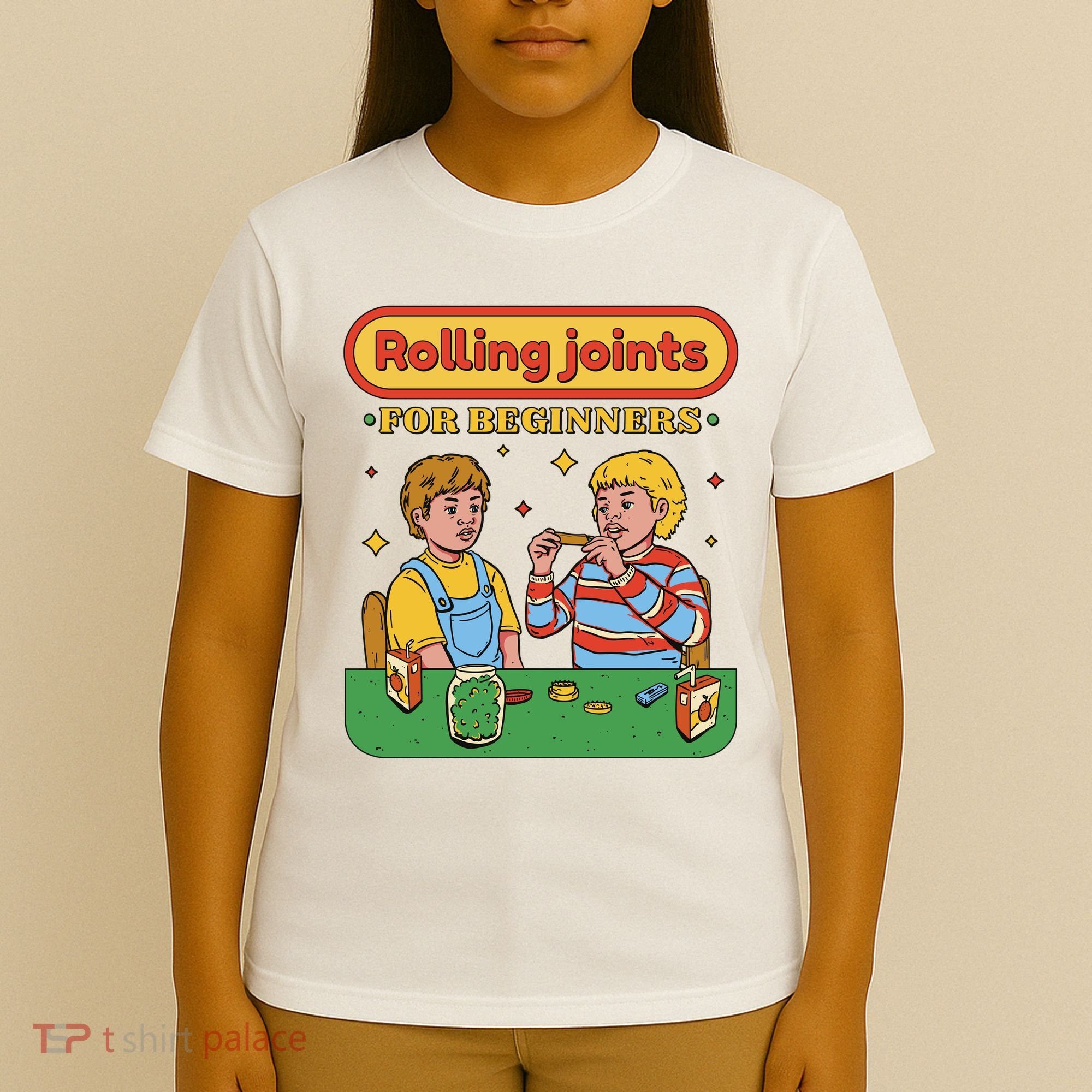 Rolling Joints For Beginners Funny Retro T-Shirt