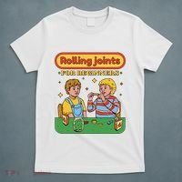 Rolling Joints For Beginners Funny Retro T-Shirt thumb 5
