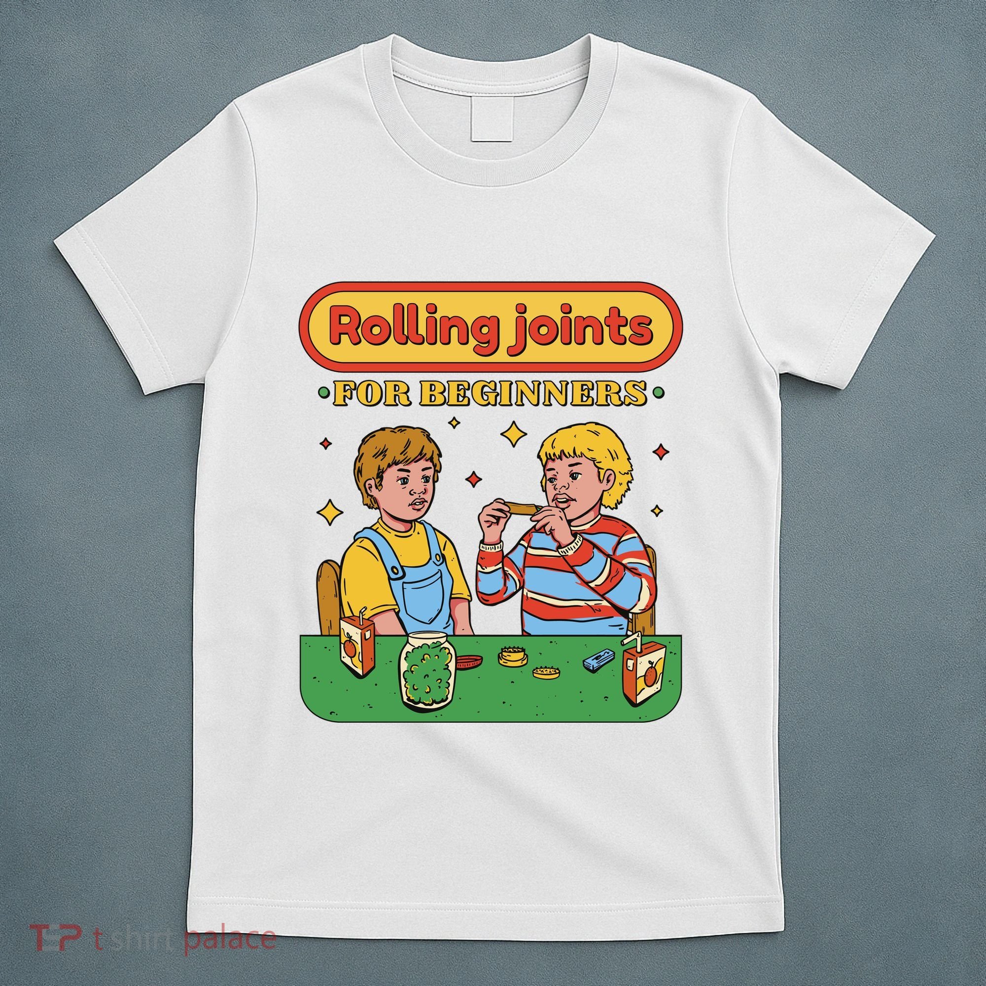 Rolling Joints For Beginners Funny Retro T-Shirt