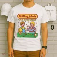 Rolling Joints For Beginners Funny Retro T-Shirt thumb 6