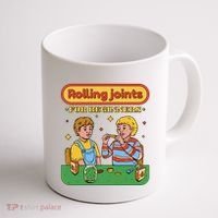 Rolling Joints For Beginners Funny Retro Coffee Mug thumb 1