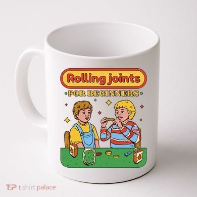 Rolling Joints For Beginners Funny Retro Coffee Mug