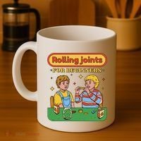 Rolling Joints For Beginners Funny Retro Coffee Mug thumb 4