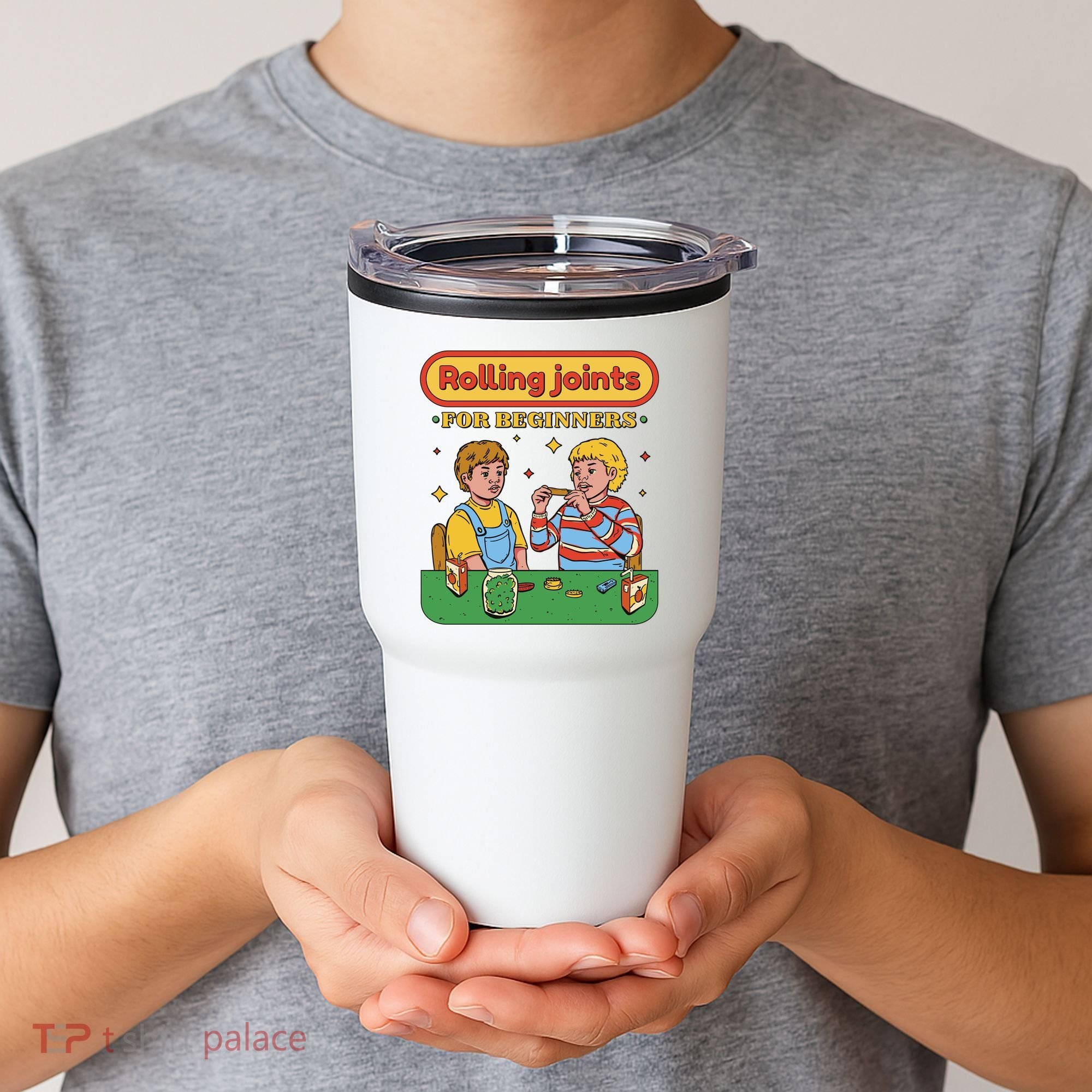 Rolling Joints For Beginners Funny Retro Tumbler