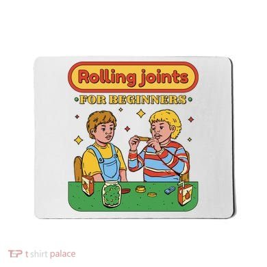 Rolling Joints For Beginners Funny Retro Mousepad