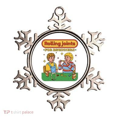 Rolling Joints For Beginners Funny Retro Ornament