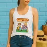 Rolling Joints For Beginners Funny Retro Women's Tank Top thumb 2