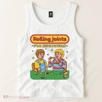 Rolling Joints For Beginners Funny Retro Tank Top thumb 2